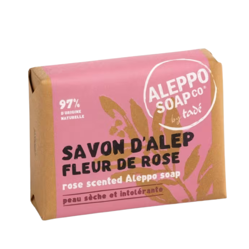 SAVON D ALEP A LA ROSE