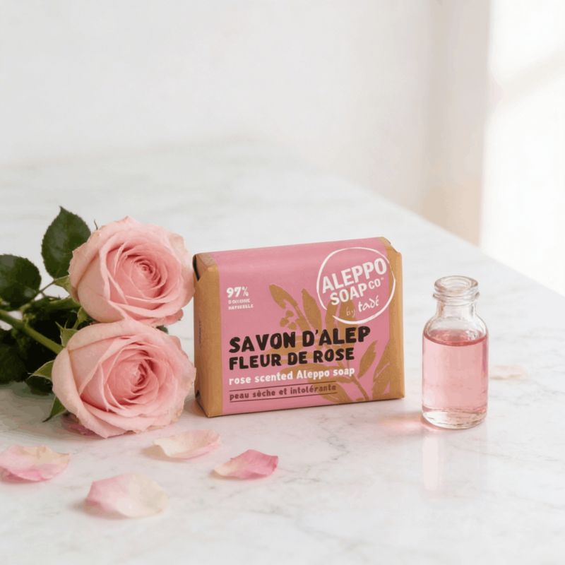 Savon d'Alep Fleur de Rose 100g | Peaux Sèches | Loix & Savons
