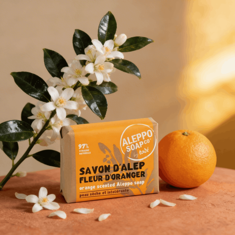 Savon d'Alep fleur d'oranger 100 g | Peaux sèches | Loix & Savons