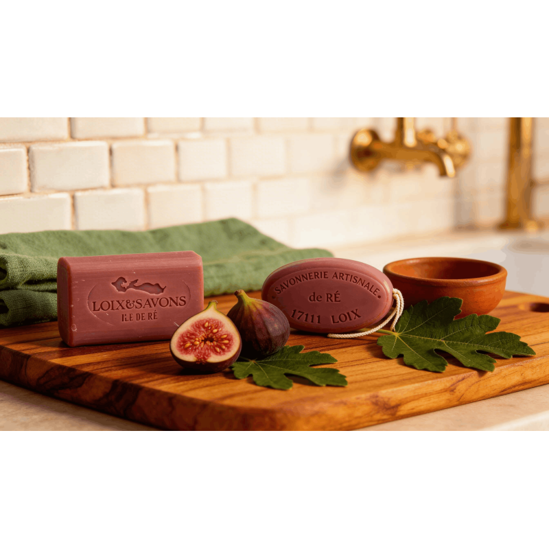Savon figue artisanal 100 g ou 200 g | Savonnerie de Ré