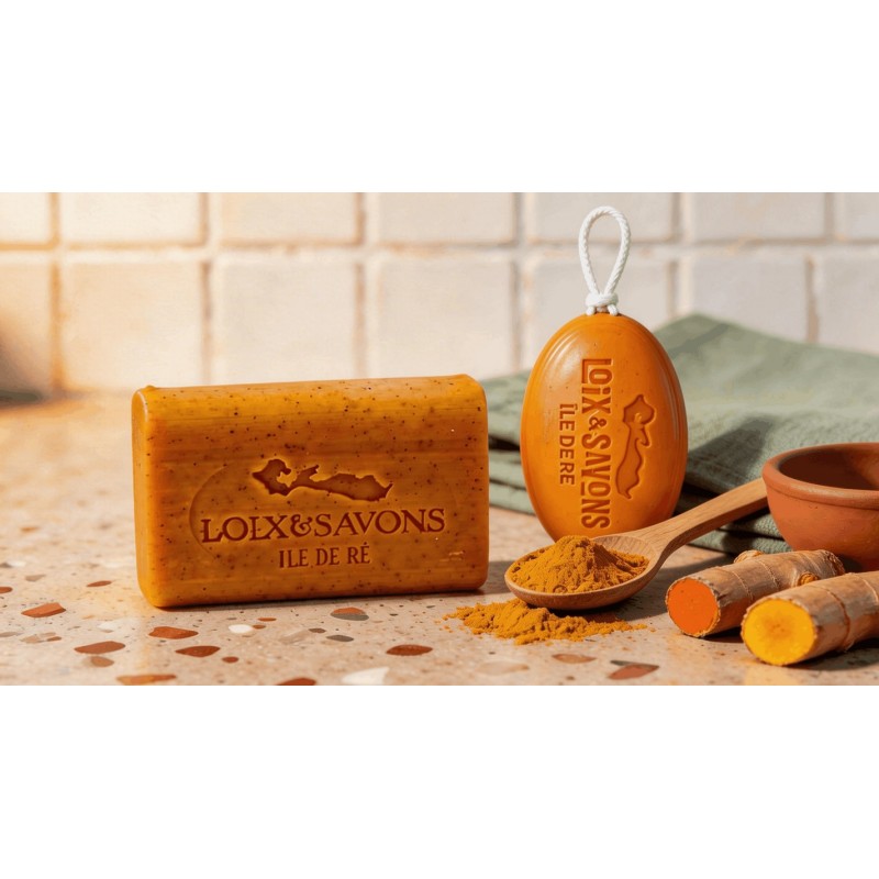 Savon au curcuma naturel · visage et corps