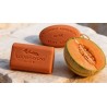 Savon artisanal surgras parfum melon charentais 100g et 200g ficelle Loix Savons Ile de Re