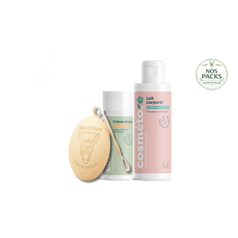 Coffret soin au lait d'ânesse | Rituel visage & corps | Île de Ré