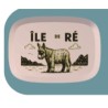 Boîte à savon recyclée 2 en 1, motif âne de l'île de Ré