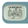 Boîte à savon recyclée 2 en 1, motif La Rochelle rugby